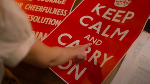 The myth in 'Keep calm and carry on'